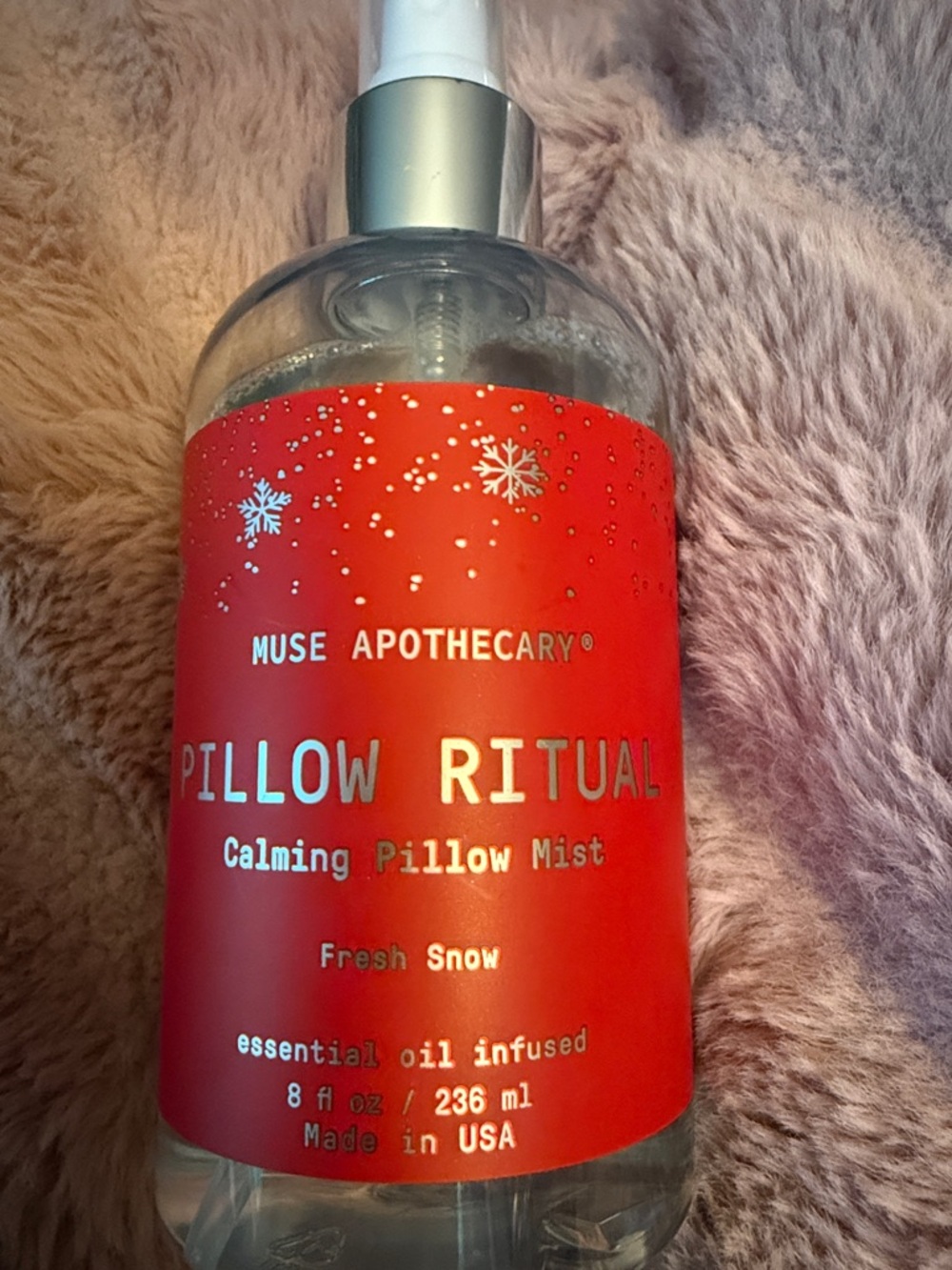 Muse Red Pillow Ritual Calming Pillow Mist
